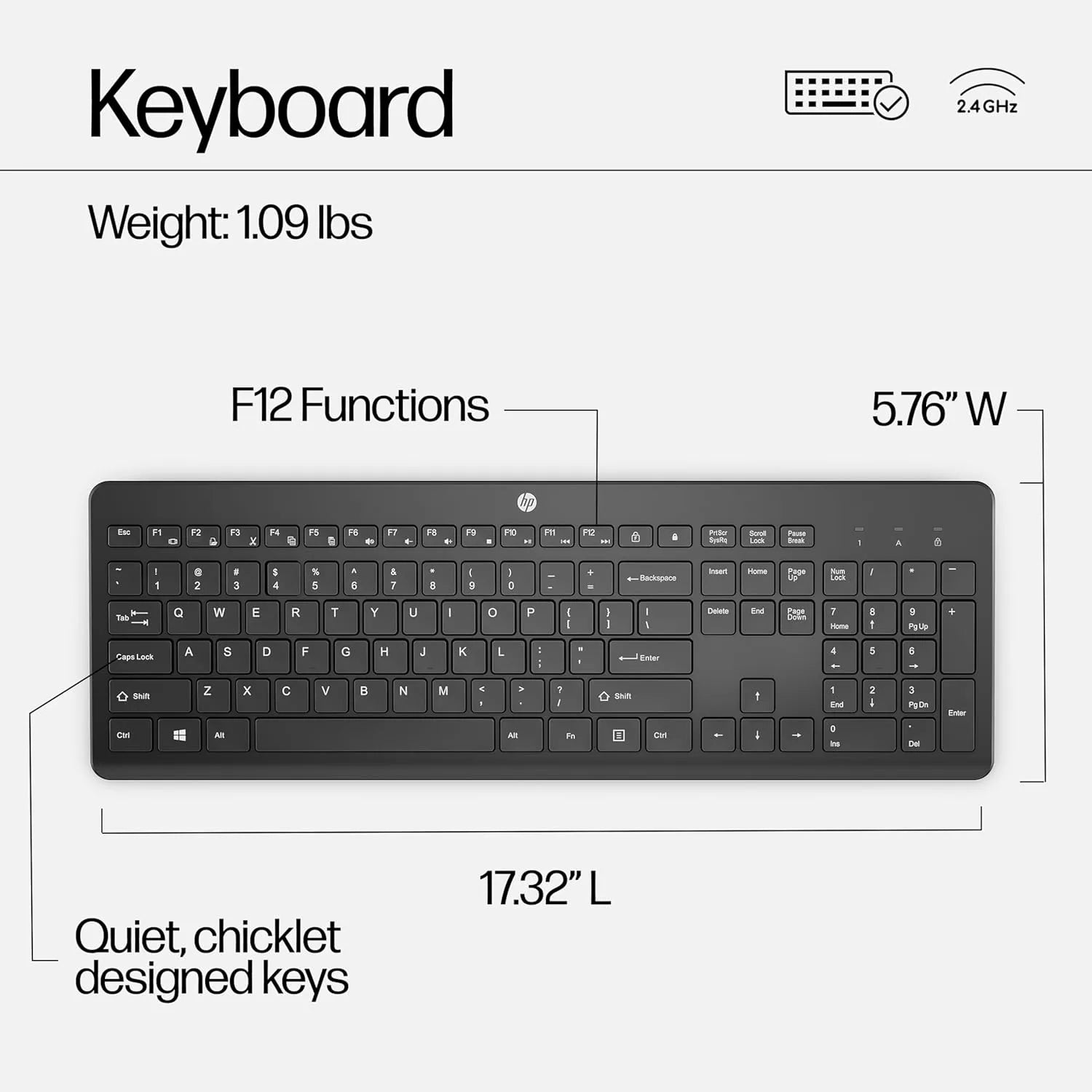 HP 230 Wireless Keyboard and Mouse Combo – Sleek & Productive ARAbic