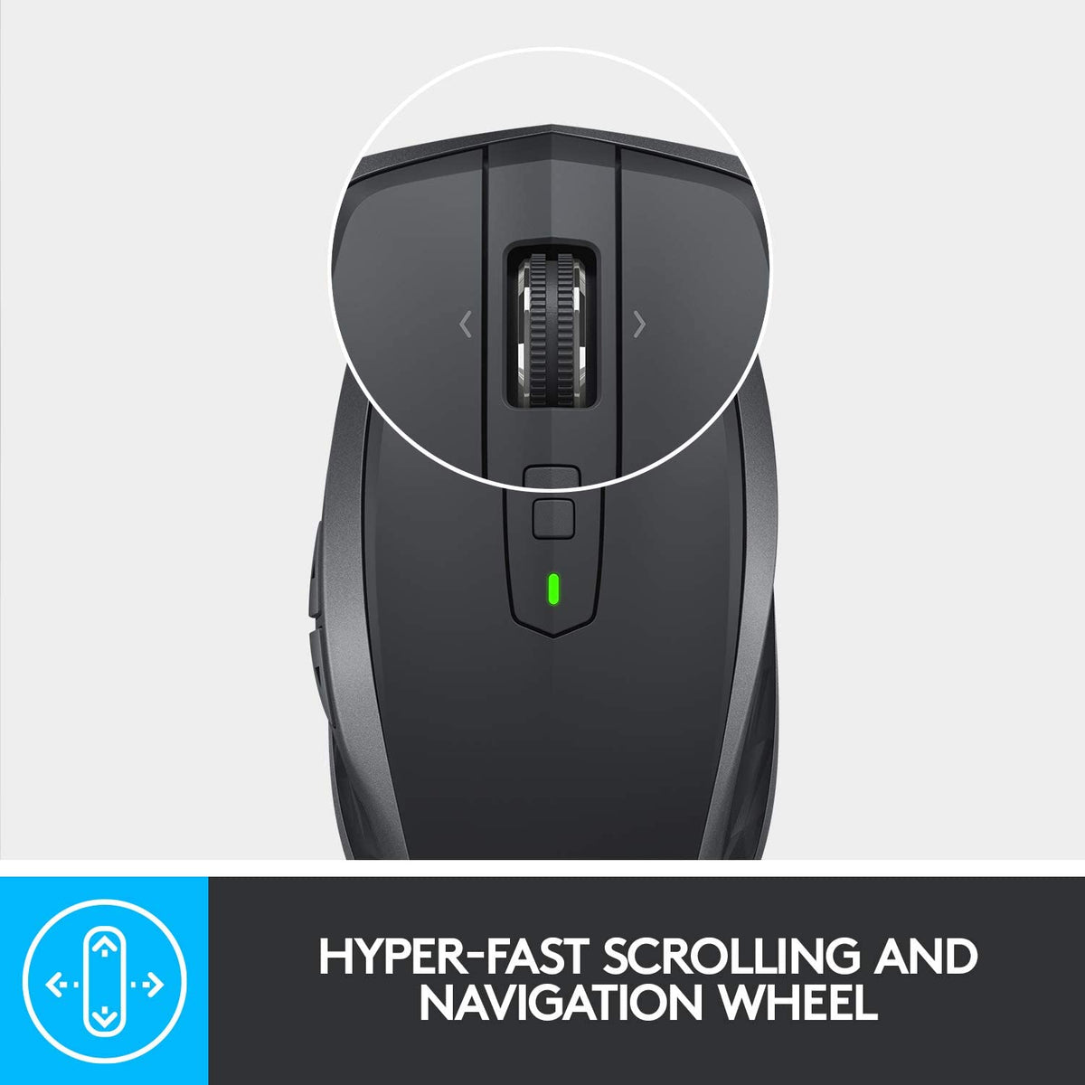 Logitech MX Anywhere 2S Wireless Mouse Graphite with Hyper-Fast Scrolling and Precision Navigation Wheel - Rebuy-Box