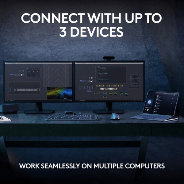 Logitech MX Keys S Wireless Keyboard Graphite with Easy-Switch Connectivity for Up to 3 Devices and Seamless Multi-Computer Workflow - Rebuy-Box