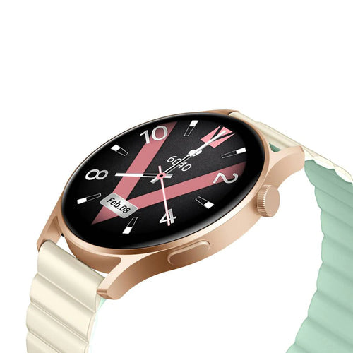 Kieslect Lora 2 Lady Watch – AMOLED Display, IP68 Water Resistance, Lightweight, SpO2 Monitor - Gold - Rebuy-Box