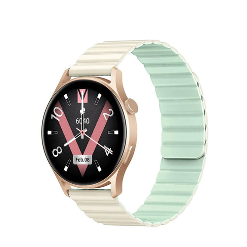 Kieslect Lora 2 Lady Watch – AMOLED Display, IP68 Water Resistance, Lightweight, SpO2 Monitor - Gold - Rebuy-Box