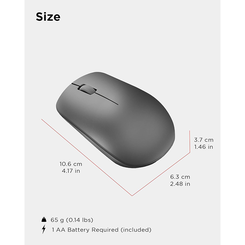 Lenovo 530 Wireless Mouse – Comfortable, Precise, and Hassle-Free Navigation