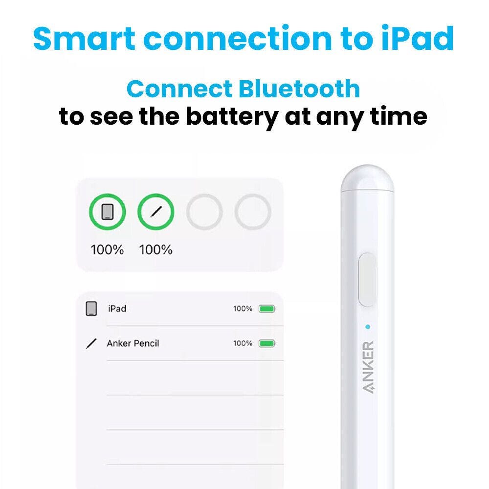 Anker Pencil Drawing Stylus for iPad – Precise Touch, Pressure Sensitivity, Long Battery Life - Rebuy-Box