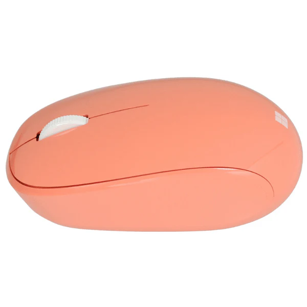 Microsoft Bluetooth Mouse Orange RJN-00045 Wireless Bluetooth MouseLeftSide -RebuyBox