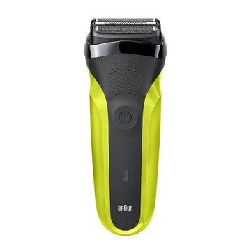 Braun Series 3 300s Rechargeable Electric Shaver, 3-Flex Head for Close and Gentle Shaving, Waterproof, Cordless, Yellow - Rebuy-Box