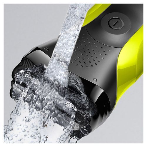Braun Series 3 300s Rechargeable Electric Shaver, 3-Flex Head for Close and Gentle Shaving, Waterproof, Cordless, Yellow - Rebuy-Box
