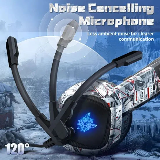 Gaming Headset- ONIKUMA K19 Camo Gray