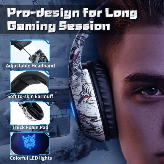 Gaming Headset- ONIKUMA K19 Camo Gray