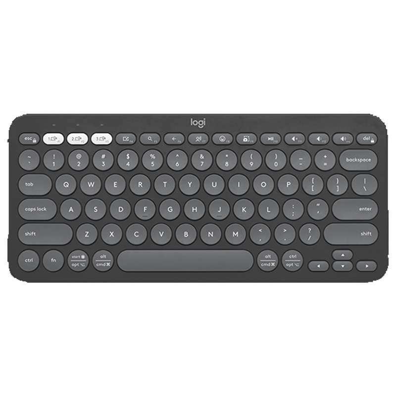 Logitech PEBBLE KEYS 2 K380s Slim,Bluetooth Keyboard Arabic – Black