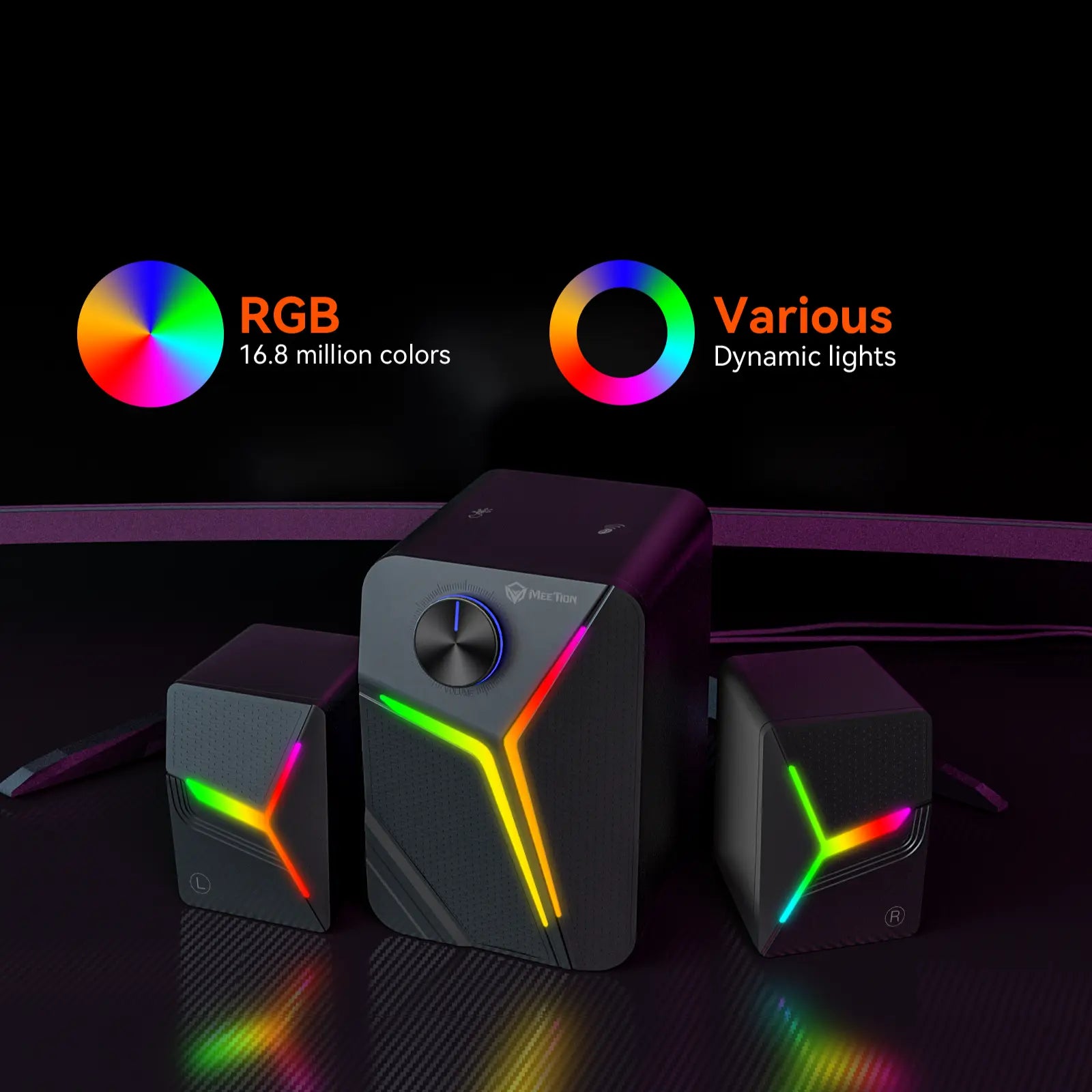 Meetion SP2011 Pro 2.1 – Powerful RGB Bluetooth Speaker with Deep Bass