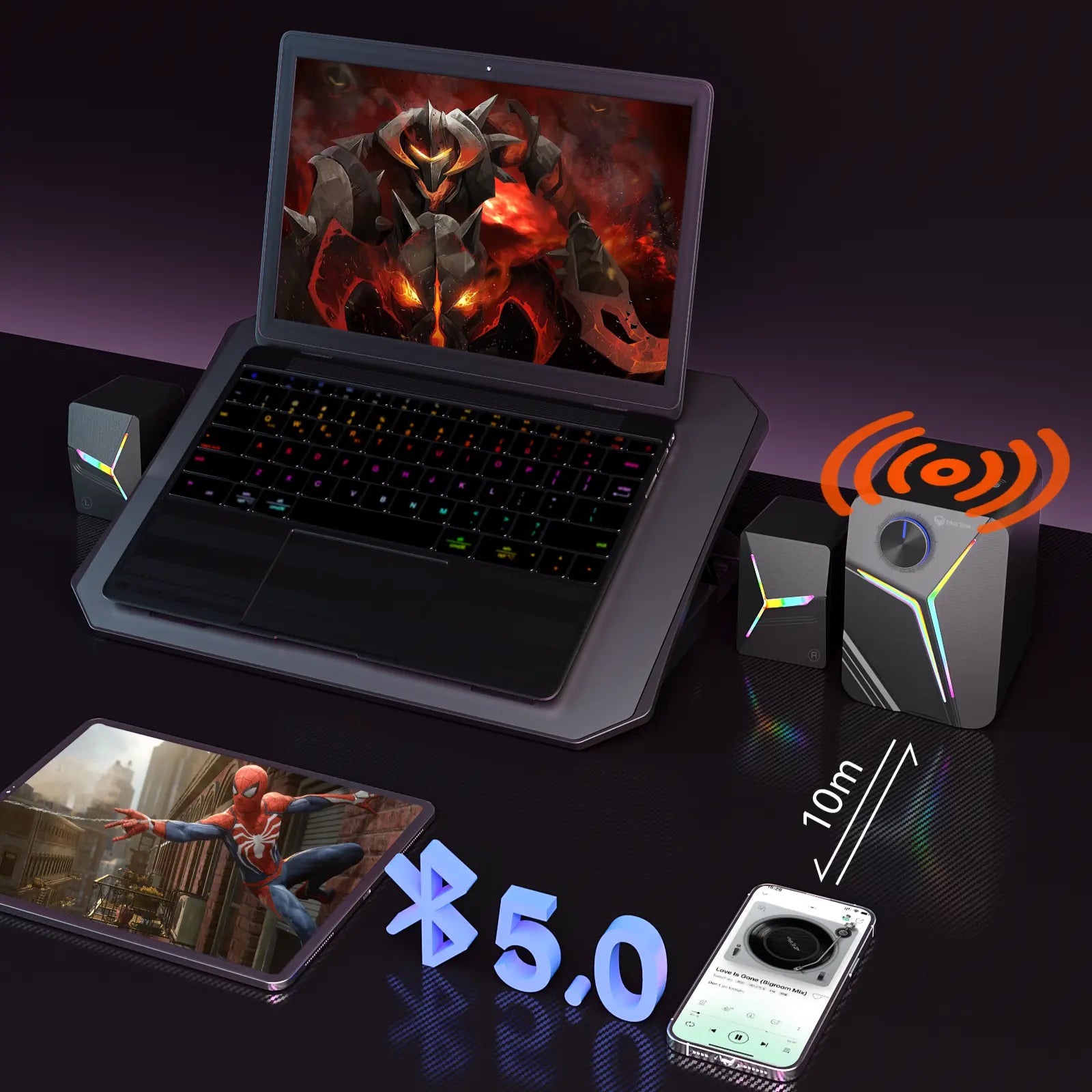 Meetion SP2011 Pro 2.1 – Powerful RGB Bluetooth Speaker with Deep Bass