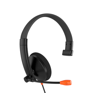 Meetion HP002 3.5mm Single-Ear Headset – Front View - Rebuy-Box