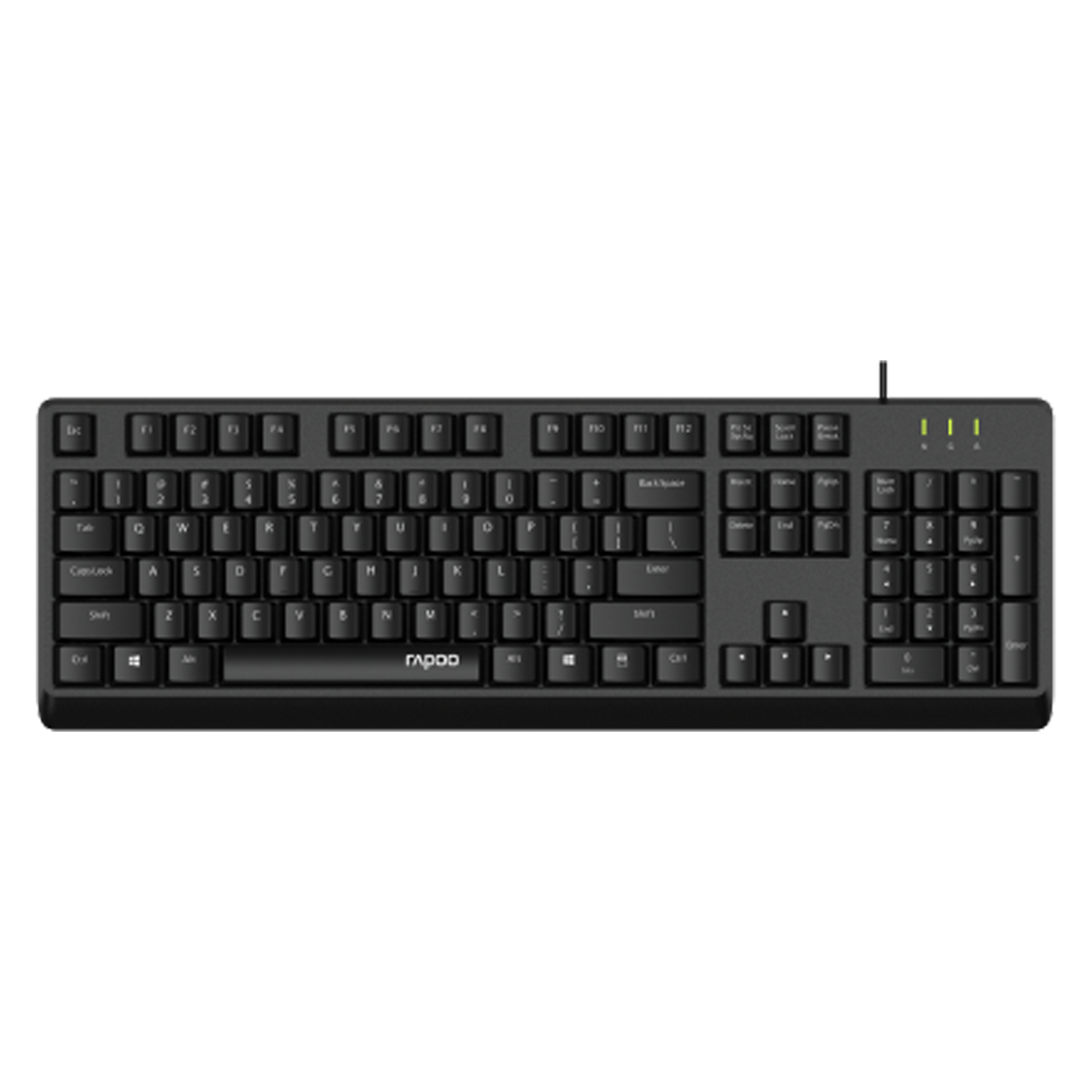Rapoo NK1900 Wired USB Keyboard – Full Layout View - Rebuy-Box