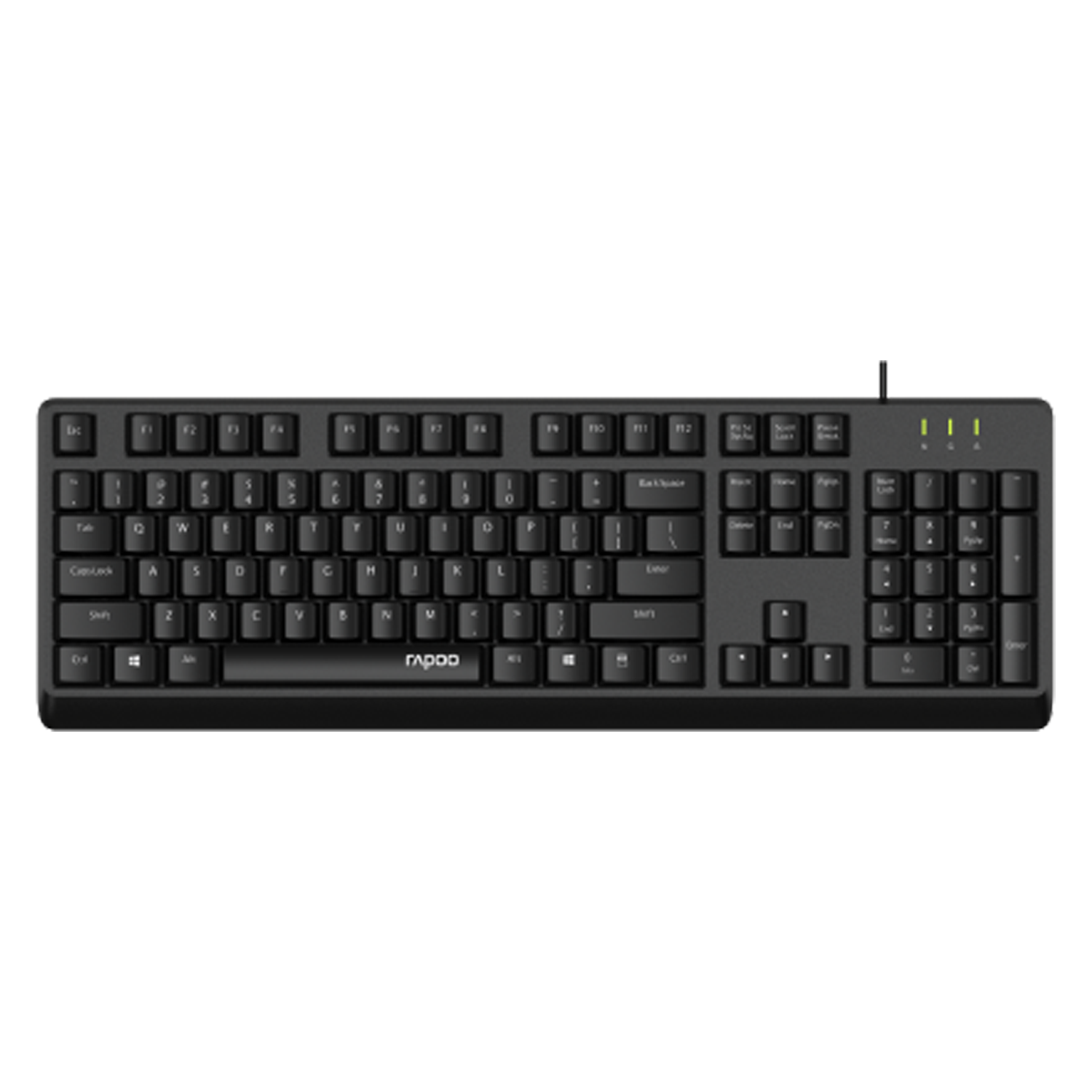 Rapoo NK1900 Keyboard – Side Angle - Rebuy-Box