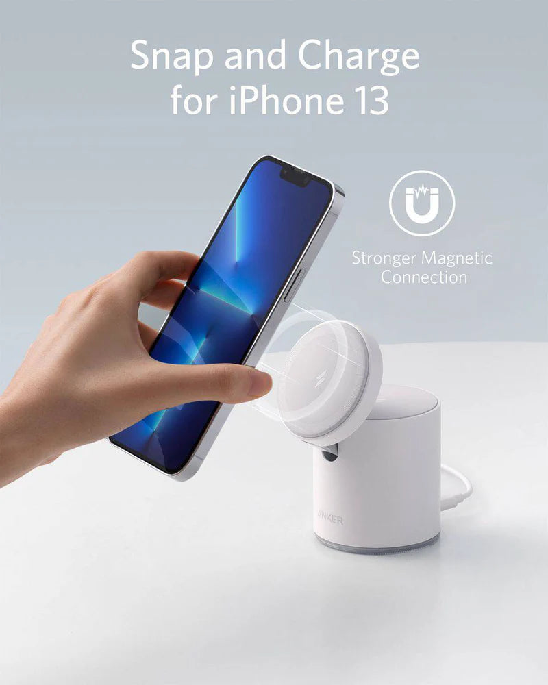 Anker 623 Magnetic Wireless Charger (MagGo) - White - Rebuy-Box