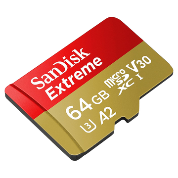 SanDisk Extreme 64GB microSDXC – Up to 170MB/s Read, V30 4K Video-Ready