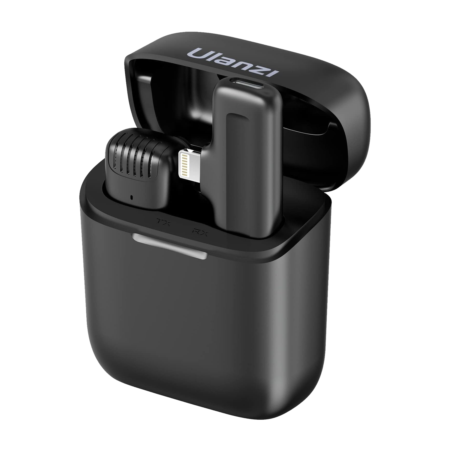 Ulanzi J11 Wireless Lavalier Microphone System for iPhone – Plug &Play Lightning Mic