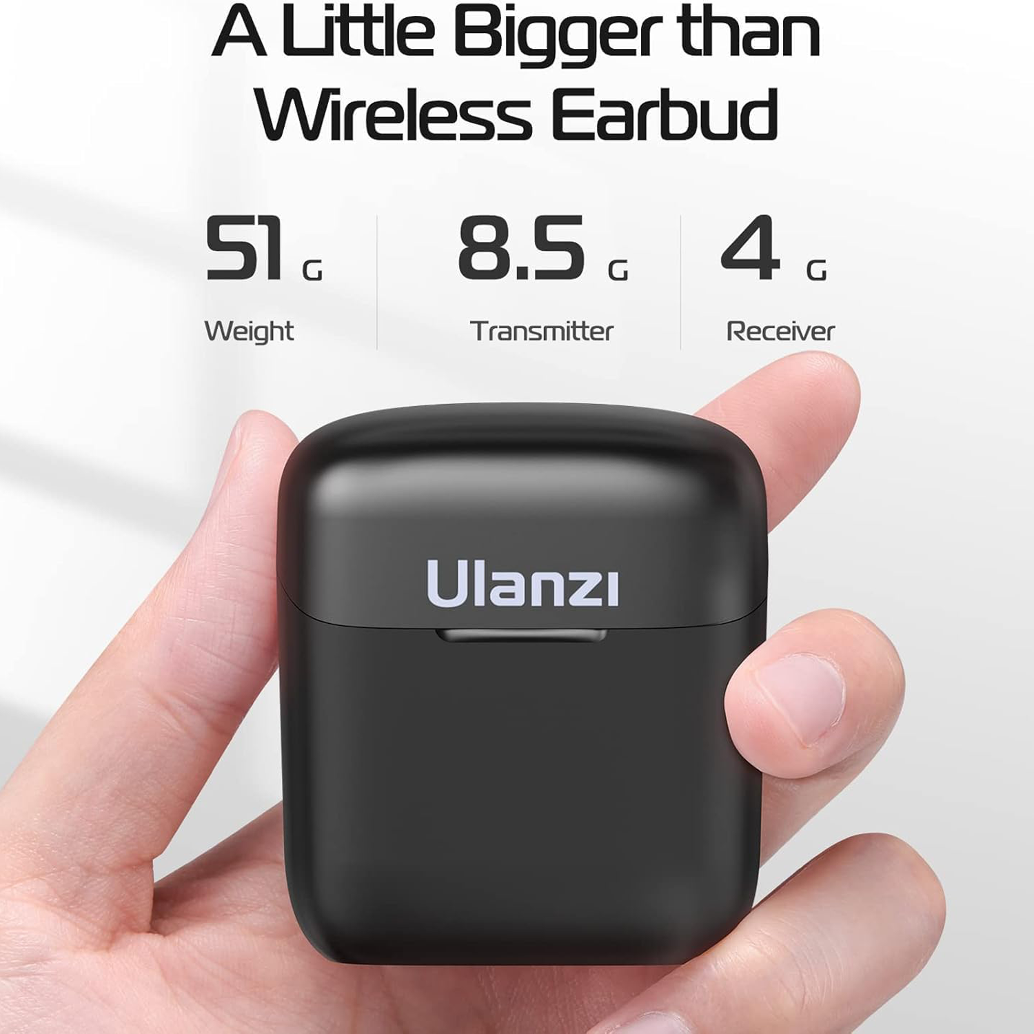 Ulanzi J11 Wireless Lavalier Microphone System for iPhone – Plug &Play Lightning Mic