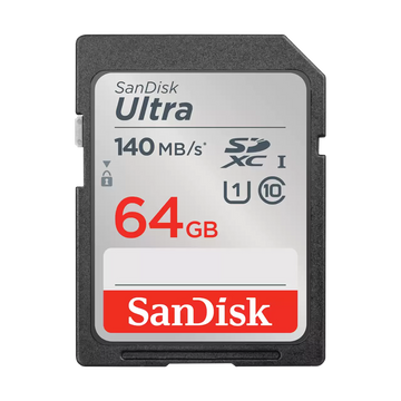 SanDisk Ultra 64GB SDXC Memory Card 140MB/s