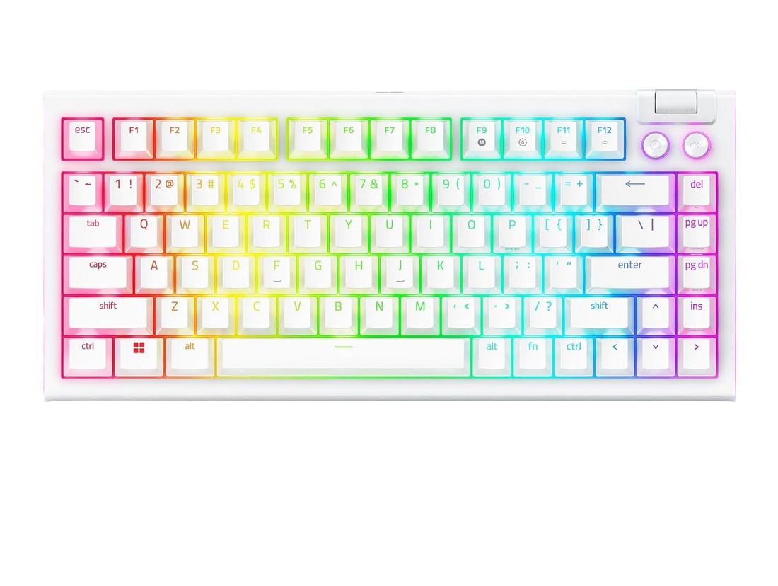 Razer BlackWidow V4 75% Orange Switch Mechanical Gaming Keyboard – Open Box