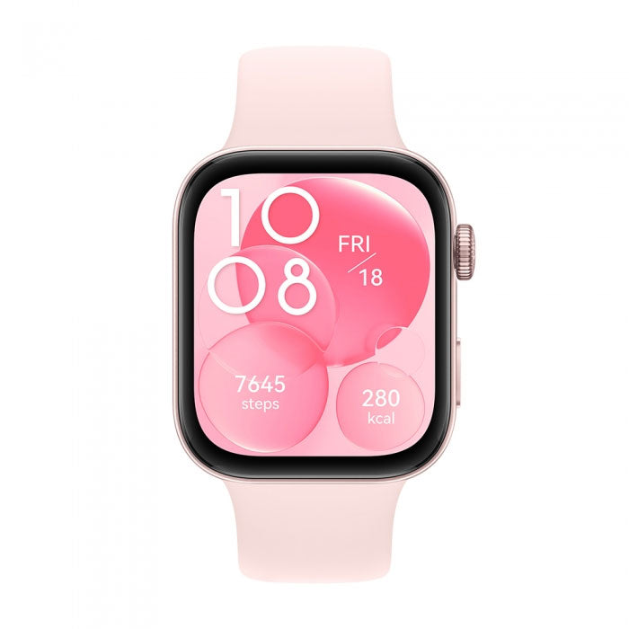 Huawei Watch Fit 3 Smartwatch with 1.64" AMOLED Display, Health Monitoring, and GPS - Pink - Rebuy-Box