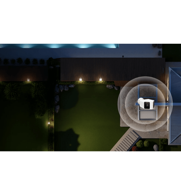 Xiaomi Outdoor Camera CW100 Dual 2K Showing Wide Outdoor Coverage Around Home White BHR07UIEU MJSXJ26CM Rebuy-Box